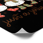 Poster Retro Just A Jolly Goose Satan Christmas Holiday C (Coin)