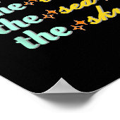 Poster Retro Keep It 100 On The Land The Sea And The Sky  (Coin)