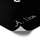 Poster Rétro l'annonce de son maître en gramophone (Coin)