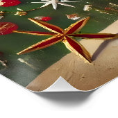 Poster Retro les années 50 Merry Bright Christmas Candy C (Coin)