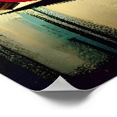 Poster Retro les années 50 Merry & Bright Christmas Marti (Coin)