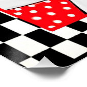 Poster Retro les années 50 Rockabilly (Coin)