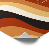 Poster Retro les années 70 Boho Mariage Signer Notre Post (Coin)