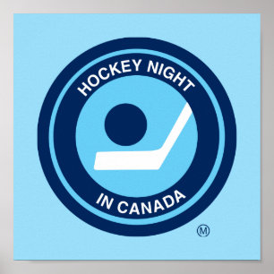 Poster  Rétro logo de Hockey Night in Canada
