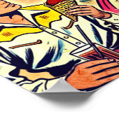 Poster Retro Love Couple Comic (Coin)