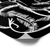 Poster Retro Love White Boxer Gants Cadeaux Boxer Cadeau (Coin)