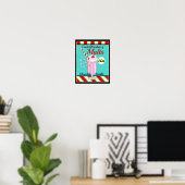 Poster Retro Malt (Bureau à domicile)