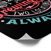 Poster Retro Mama's Ery Brewing Co Funny Breastfeeding Sk (Coin)