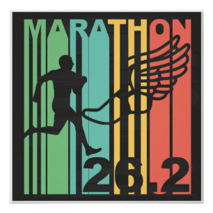 Poster Rétro marathon