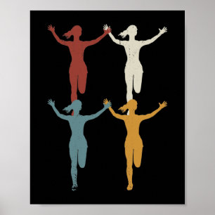 Poster Retro Marathon, Trail running