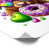 Poster Retro Mardi Gras, Vache des Highlands (Coin)