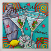 Poster Retro Martini par Lisa Lorenz (Devant)