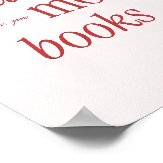 Poster Rétro minima de typographie livre Lover (Coin)