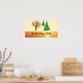 Poster Retro Mod Jour des terres 2016 Imprimer (Cuisine)