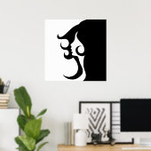 Poster Retro Mod Woman (Bureau à domicile)