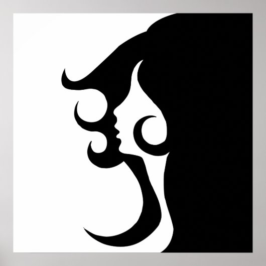 Poster Retro Mod Woman (Devant)