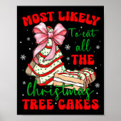 Poster Retro Most Likely To Eat All The Christmas Tree Ca (Devant)