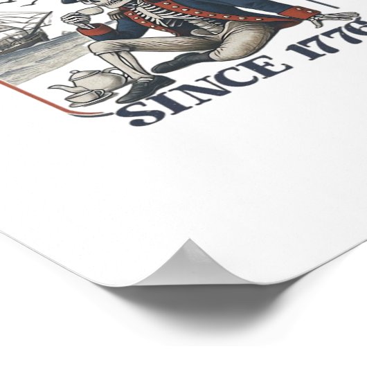 Poster Retro No Kings Since 1776 Rejecting Kings Classic (Coin)