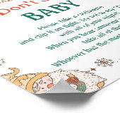 Poster Retro Noël "Don't Say Baby" Baby shower Jeu (Coin)