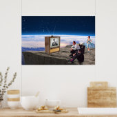 Poster Retro Nuclear Family Poster: Mid-Century Space Art (Cuisine)