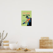Poster Retro Obtenir Hot Keep Moving (Cuisine)