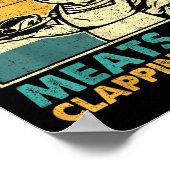 Poster Retro Old Row Smoking Meats And Clapping Cheeks Fu (Coin)