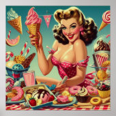 Poster Retro Pin à bonbons (Devant)