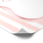 Poster Retro Pink Cafe Bebe Coffee Baby Shower Welcome (Coin)