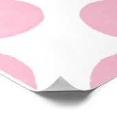 Poster Retro Pink Polka Dot Pattern Modern Nursery Print (Coin)