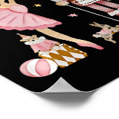 Poster Retro Pink Sugar Plum Fairy Nutcracker Christmas C (Coin)