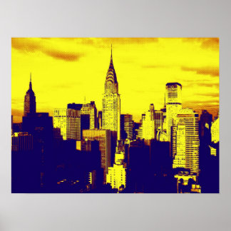 Poster Retro Pop Art New York City