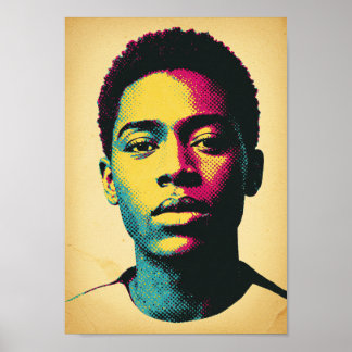 Poster Retro Pop Art Portrait Print