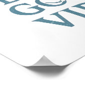 Poster Retro Positive and Relaxing Saying (Coin)