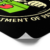 Poster Retro Professional Noticer Department Of Pattern R (Coin)