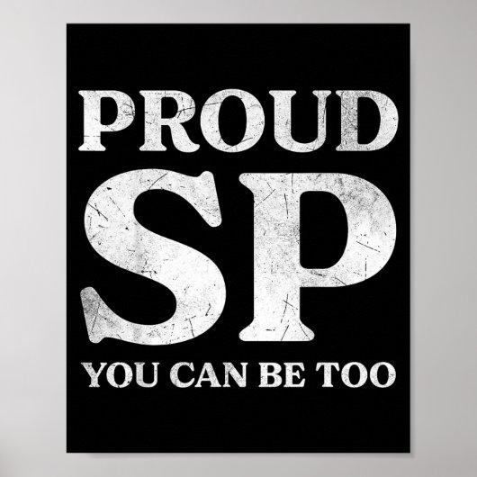 Poster Retro Proud Sp Anti Scientology Funny Quote Idea  (Devant)