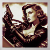 Poster Retro Pulp Woman (Devant)