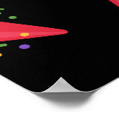 Poster Retro Rainbow 2026 Party Poppers Celebrate Fun (Coin)