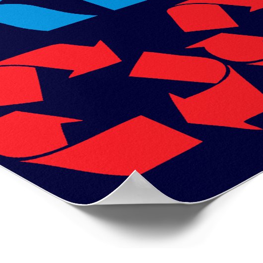 Poster Retro Recycler l'impression (Coin)