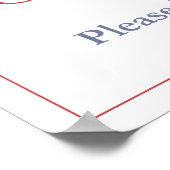 Poster Retro Red Nutcracker Fête de Noël (Coin)