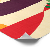 POSTER RETRO ROAD TRIP BEIGE (Coin)