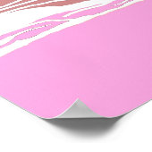 Poster  Retro Roze Girl Diva 2 (Hoek)