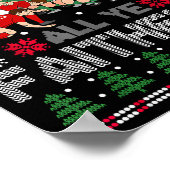 Poster Retro Rugby O Scrum All Ye Faithful Ugly Merry Chr (Coin)