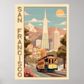 Poster Rétro San Francisco (Devant)