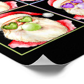 Poster Retro Santa Blowing Bubble Gum P Art Sungles Chris (Coin)