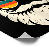 Poster Retro Santa Face Sungles Funny Christmas Family Ou (Coin)