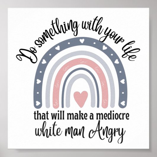 Poster Retro Saying Faites quelque chose de votre vie (Devant)