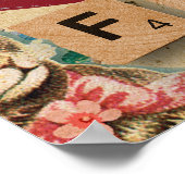 Poster Retro Scrapbook Best Friends Forever Photo Collage (Coin)