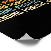 Poster Rétro Sening Positif Vibes (Coin)