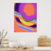 Poster Rétro-set de métal liquide moulé D (018) (Cuisine)