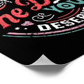 Poster Retro Skeleton Have The Day You Deserve Peace Sign (Coin)